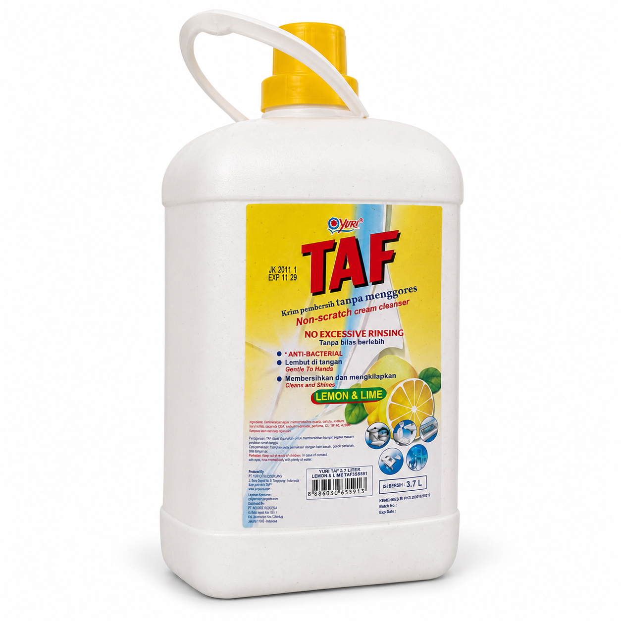 Yuri TAF Non-Scratch Cream Cleanser – Lemon & Lime