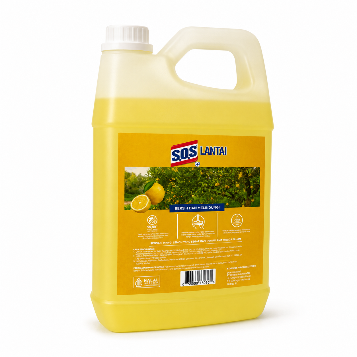 SOS Lantai – Pembersih Lantai Anti-Bacterial (Lemon)