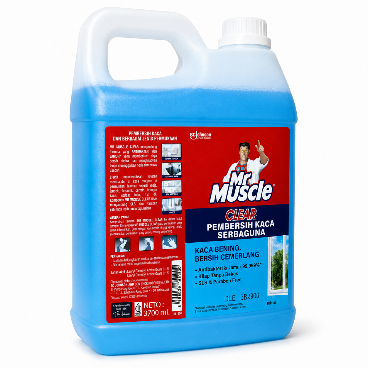 Mr Muscle Clear – Pembersih Kaca & Serbaguna