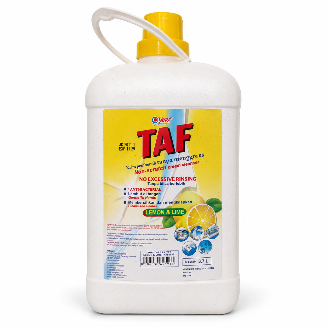 Yuri TAF Non-Scratch Cream Cleanser – Lemon & Lime